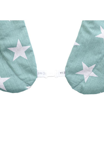 Грілка подушка комір для шиї 44x46x24 см з пшеничним зерном, тканина бавовна, натуральна, органічна, м'ята IDEIA (343053489)