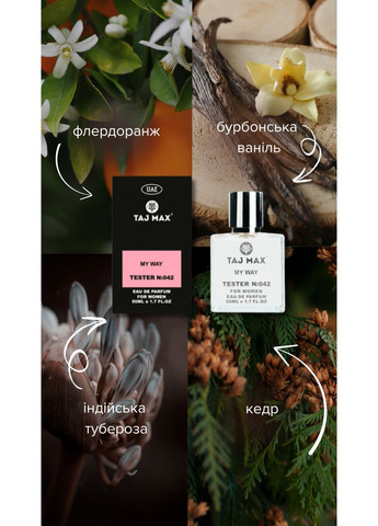 Парфумована вода 042 ARMANI MY WAY жіноча 50 мл Taj Max (335869518)