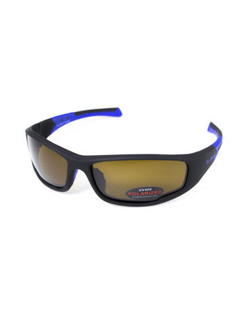 Очки поляризационные Daytona-3 Polarized (brown) коричневые в черно-синей оправе BluWater (370271334)