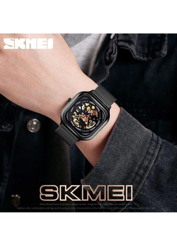 Чоловічий механічний годинник 9184 скелетон (Чорний) Skmei (314484055)
