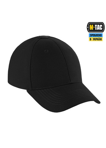 Бейсболка Elite Flex ріп-стоп Black M-TAC (315339301)