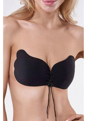 Чёрный бюстгальтер невидимка на силиконе bs-05 wow Julimex микрофибра