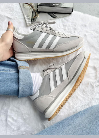 Кроссовки женские и мужские Adidas SL 72 Light Grey White | Адидас СЛ 72 серые No Brand серые демисезоны (340916028)