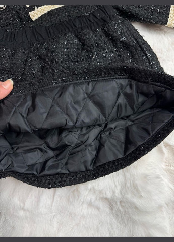 Чорний демісезонний комплект для дівчинки зі спідничкою теплий 10686 No Brand