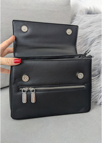 Елегантна чорна сумка з екошкіри з функціональним дизайном InFashion Сумка (363058575)