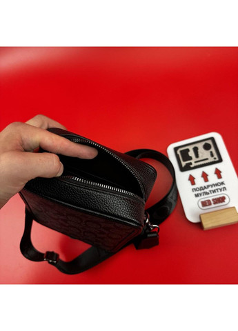 Брендовая сумка Кожаный мужской мессенджер Коуч Барсетка минималистичная городская классическая No Brand (362501810)