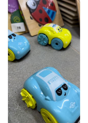 Машинка для детей инерционная (механическая, заводная) детская с очками - голубая No Brand (364553112)