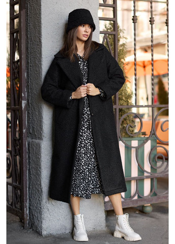 Черное демисезонное Пальто 1784.4853 Seventeen