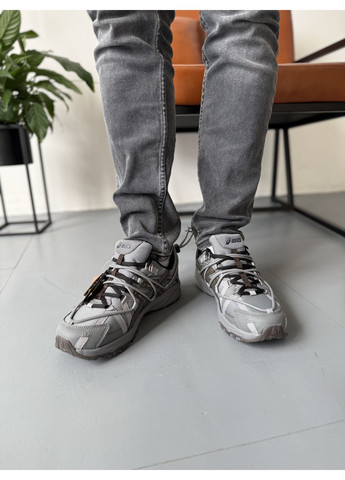 Серые демисезонные кроссовки мужские asics gel-kahana tr v2 grey gore-tex асикс гель кахано tr v2 No Brand