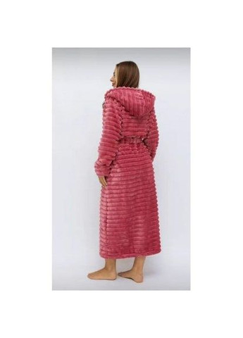 Махровий халат з капюшоном Рожевий (П4К-am-f-halat-004-03) No Brand (316230588)