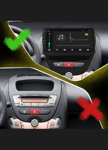 Штатна магнітола для Toyota Aygo I Рестайлинг 2009-2012 екран 10" 6/128Gb 4G Wi-Fi GPS Top Lesko (378932238)