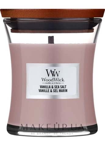Ароматическая свеча в стакане Sea Salt & Vanilla Scented Candle 85g (784351-25001120) WoodWick (369794869)
