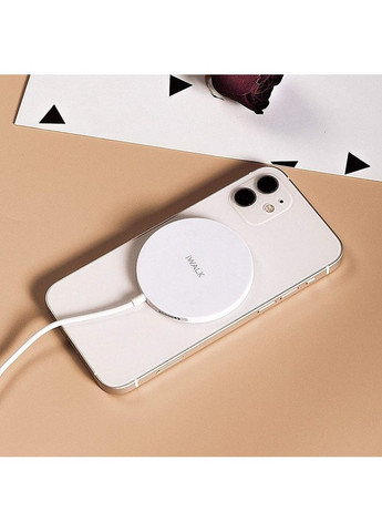 Беспроводное зарядное устройство Magnetic Fast 15W белое (MCC010L) iWALK (353497510)
