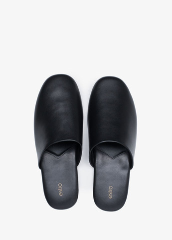 Черные мюли, цвет черный Estro