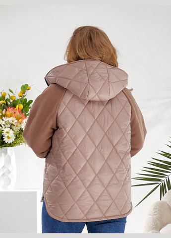 Коричневая демисезонная куртка женская димисезонная Style Point