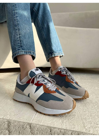 КРОСІВКИ ЖІНОЧІ NEW BALANCE 327 MULTICOLOR V2 НЬЮ БЕЛАНС 327 No Brand комбіновані демісезони (367171639)