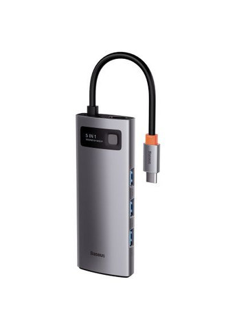 Концентратор 3*USB 3.2 Gen1/ 5in1 (CAHUB-CX0G) Baseus USB3.1 Type-C to USB Type C PD 100W/HDMI 4K 60 Hz/ (366697885)
