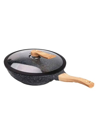 Алюмінієва сковорода 5,5 л, мармурове антипригарне покриття, Ø 30 см, з лопаткою для приготування HP-4-448 MGC (370801778)