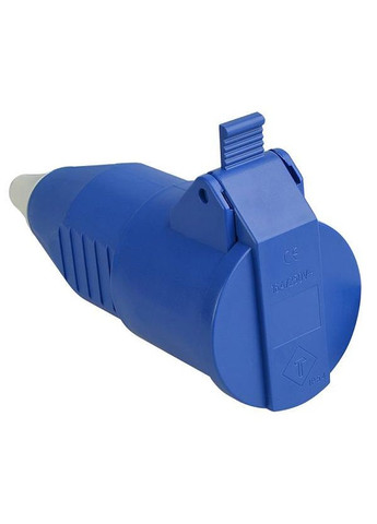 Розетка переносна 16А 2Р+РЕ)синя A0080030010 Аско-Укрем (336905393)