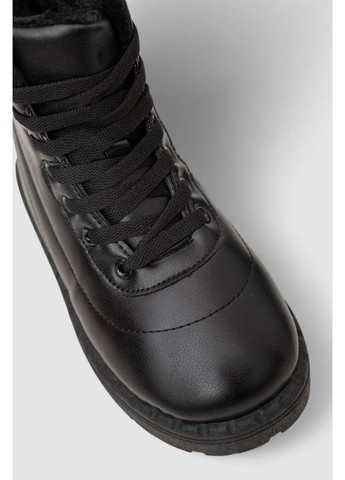 Кроссовки женские зимние на меху, 248RFM12 No Brand чёрные (367166343)