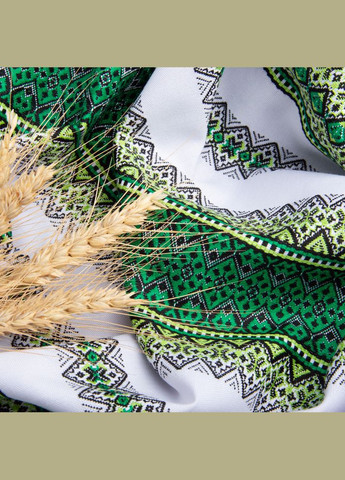 Тканина декоративна Тіффані з орнаментом зелена, етнічний візерунок IDEIA (306459329)