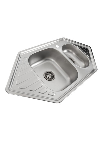 Кухонна мийка з нержавіючої сталі 9550D ДЕКОР (0,8/180 мм) Platinum (269793063)