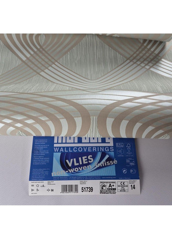 Шпалери вінілові 10 × 0.53 м 51739, для вітальні, спальні, кухні, коридору MARBURG (368895596)