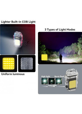 Электроимпульсная зажигалка ARC Lighter 209 дуговая / USB зажигалка с фонариком / Черная X-level (329881549)