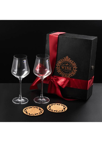 Набор 2 бокалов для вина и костер. Bohemia (364550528)