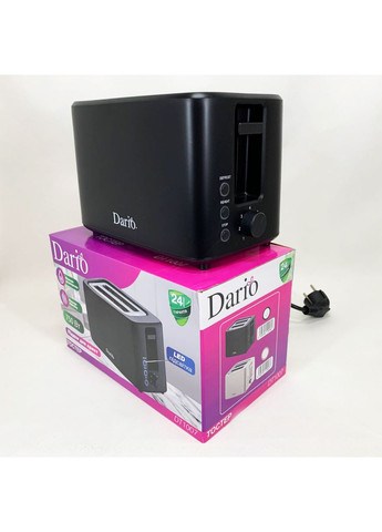 Тостер DT1007. Колір: чорний Dario (364663599)