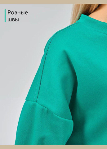 Зелений жіночий батник оверсайз з сучасним накатом 1968 зелений You Best (300775370)