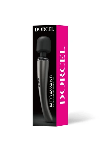 Мощный перезаряжаемый вибромассажер Megawand Chrome Silver 160 режимов Dorcel (371389630)