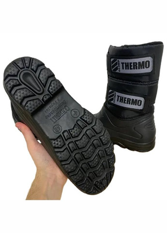 Черные спортивные, повседневные зимние сапоги мужские Olimp