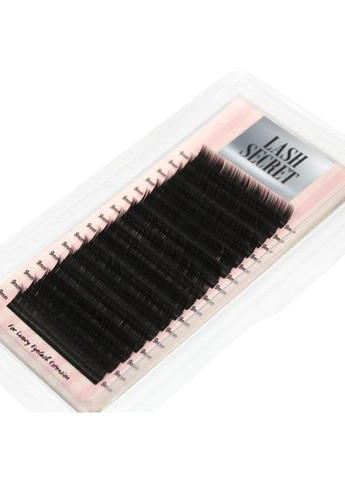 Вії для нарощування Д-0.15 окрема довжина 12 чорні Lash Secret (314933038)