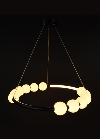 Люстра світлодіодна підвісна LED світильник для квартири на стелю лед 27725 Чорний 25-140х62х62 см. Sunnysky (364760480)