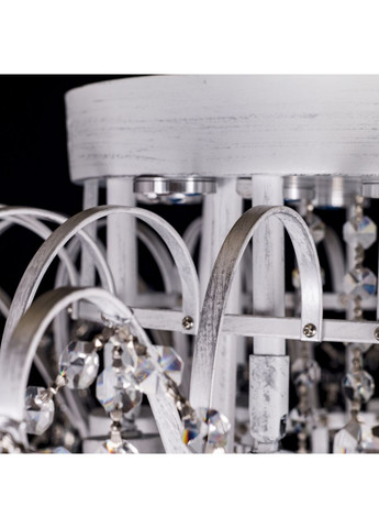 Хрустальная люстра классическая с LED подсветкой на 15 лампочек (хром) L0245/15+15/WT+CH No Brand (354229780)