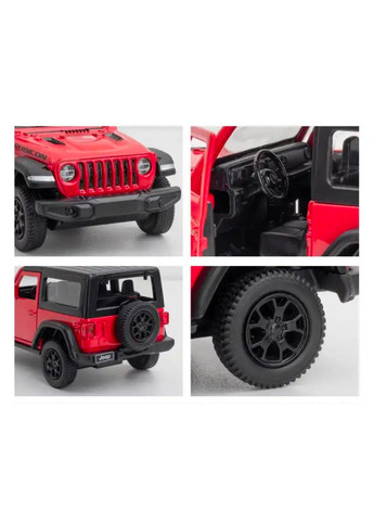 Машинка Jeep Wrangler Rubicon 2021 Soft Top (With Hologram), масштаб 1:32 (554060ST), червона RMZ City (293814362)