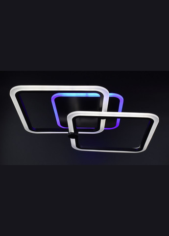 Люстра светодиодная потолочная LED светильник для квартиры на потолок лэд с пультом 25950 Черный 10х41х63 см. Sunnysky (364760458)