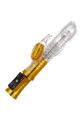 Вібратор із ротацією Jack Rabbit з вусами та лупикантом 23 см Шоколад No Brand (340914830)