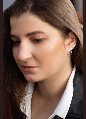 Серебряные серьги-гвоздики (4852) IRIJ (331016714)