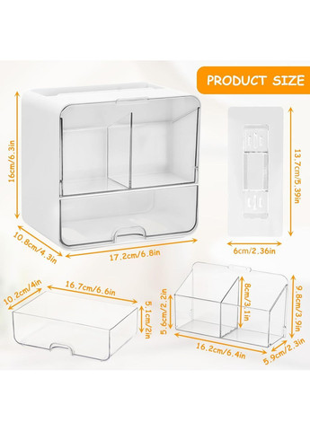 Органайзер настенный с верхним карманом 17,2 х 10,8 х 16,3 см No Brand (369728265)