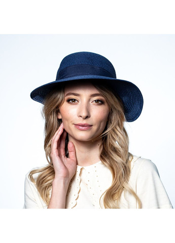 Капелюх клош жіночий папір синій ЮЗЕФА 479-944 LuckyLOOK 479-951 (322792267)