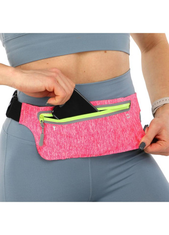 Сумка на пояс для бега с одним отделением на молнии 1000A (1000A_Розовый) SP-Sport (361435944)