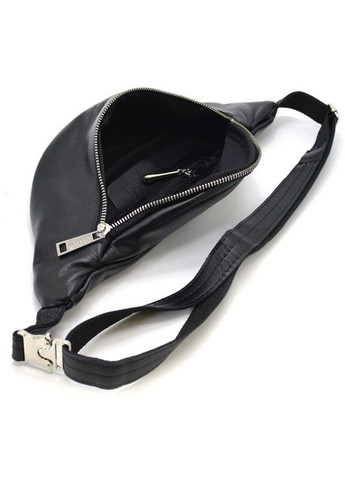 Сумка на пояс через плече чоловіча з натуральної шкіри середня Чорний 35121 TARWA (333300014)