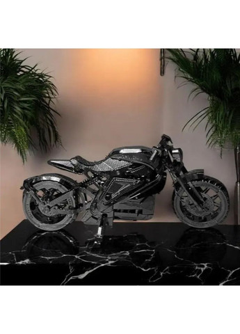 Металевий конструктор 3D Мотоцикл Harley-Davidson 12,8×6,2×4,3 см, декоративна модель для дітей та дорослих, розвиваючий No Brand (364191378)