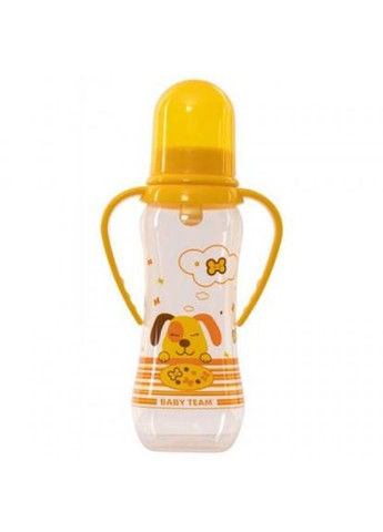 Пляшечка для годування Baby Team с латексной соской и ручками, 250 мл 0+ (268145797)