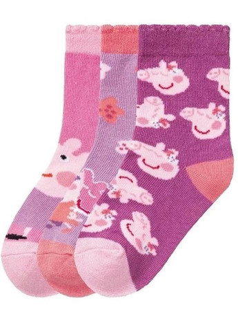 Носки (набор) детские для девочки Разноцветный (23/100) Peppa Pig (354822796)