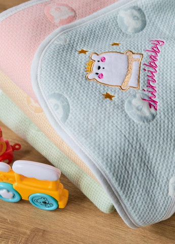 Детский трикотажный уголок-конверт 90×90 с поясом / мягкое полотенце-пеленка для малыша Colorful Home (365301538)