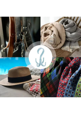 Багатофункціональна вішалка-гачок для сумок у шафу, гардероб, органайзер для речей (зелений) China (367623405)