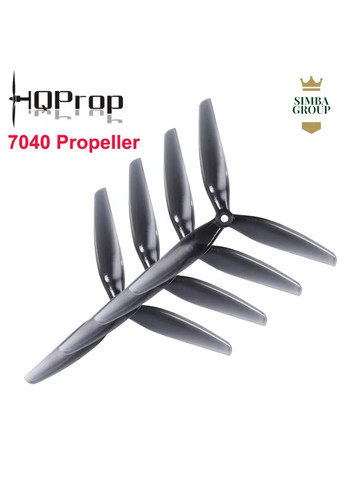 Пропелери 7040 7x4x3 комплект 4шт для FPV дрона 7 дюймів HQProp (363976236)